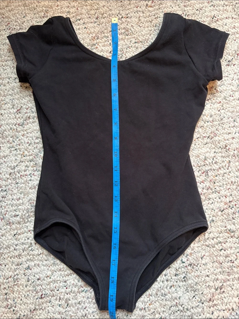 Capezio Black Short-Sleeve Dance Leotard for Kids